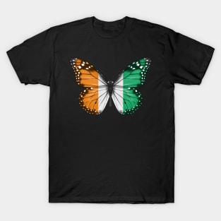 Ivorian Flag  Butterfly - Gift for Ivorian From Ivory Coast T-Shirt